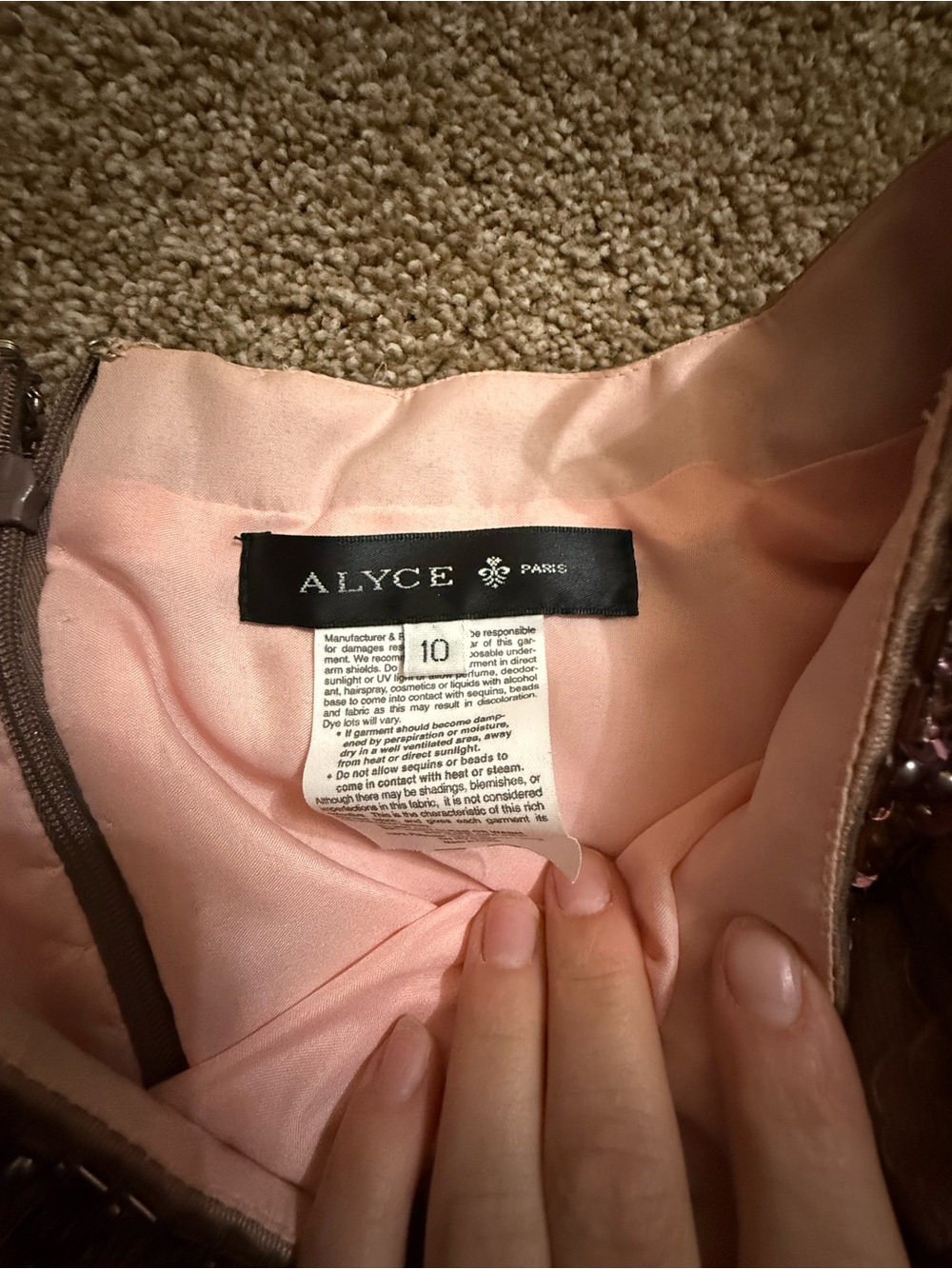 Alyce Paris Soft Blush Pink Prom Gown